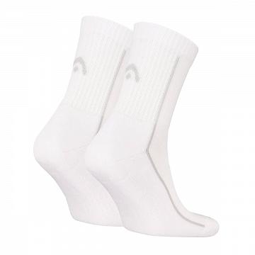 Head Tennis Performance Short Crew Socks 2P White